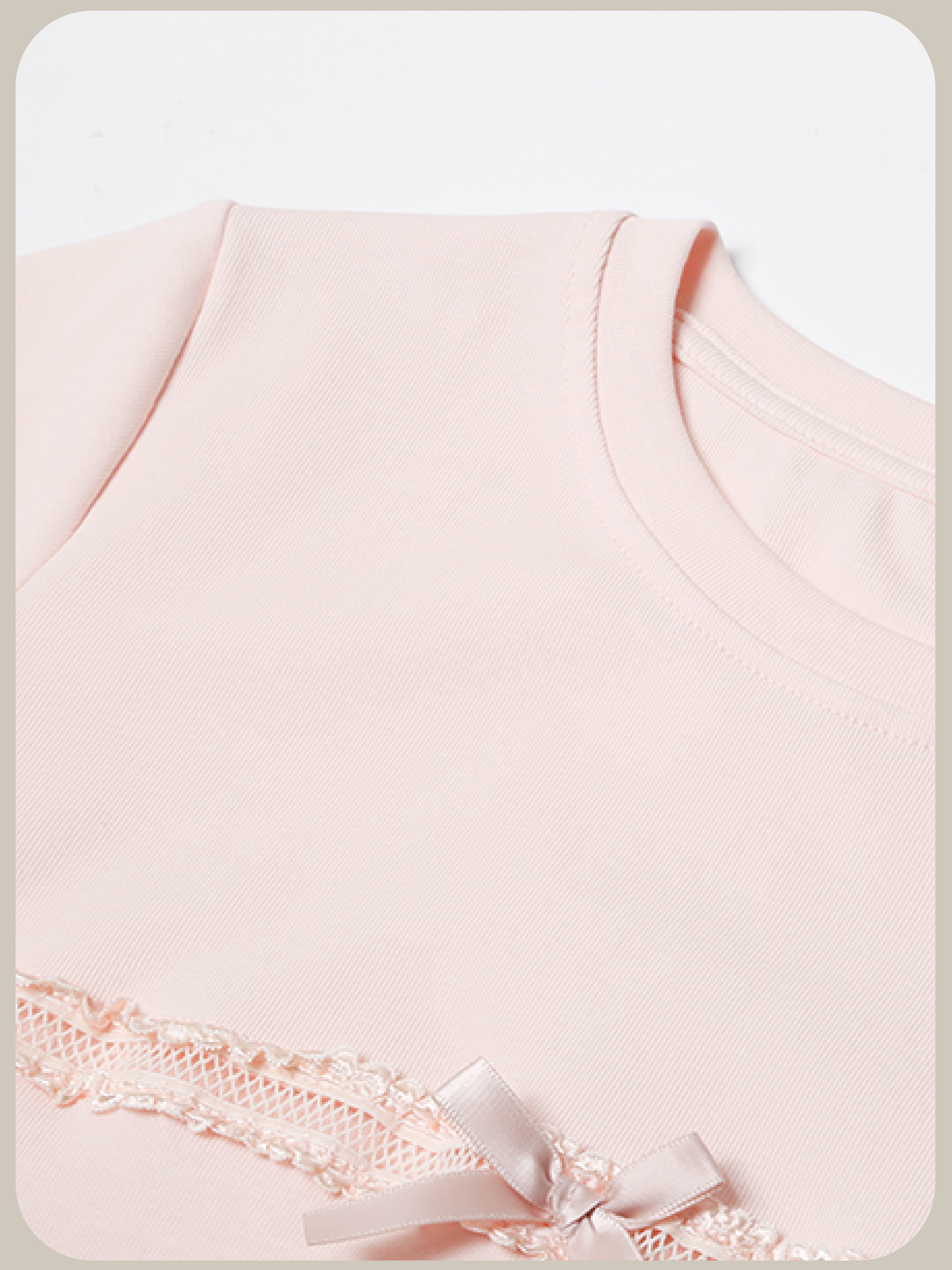 Single Lace Band T/シングルレースバンドTシャツ