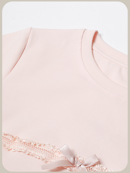 Single Lace Band T/シングルレースバンドTシャツ
