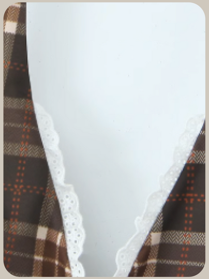 Halter Plaid Top/ホルターネックチェックトップス