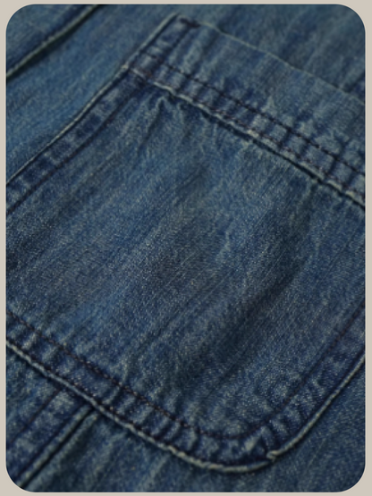 Relaxed Denim Shirt With Mini Bag/ミニバッグ付きリラックスデニムシャツ