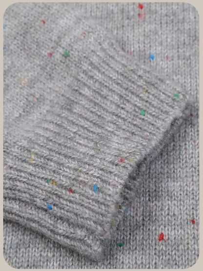 Half Neck Ribbon Knit Top/ハーフネックリボンニットトップス