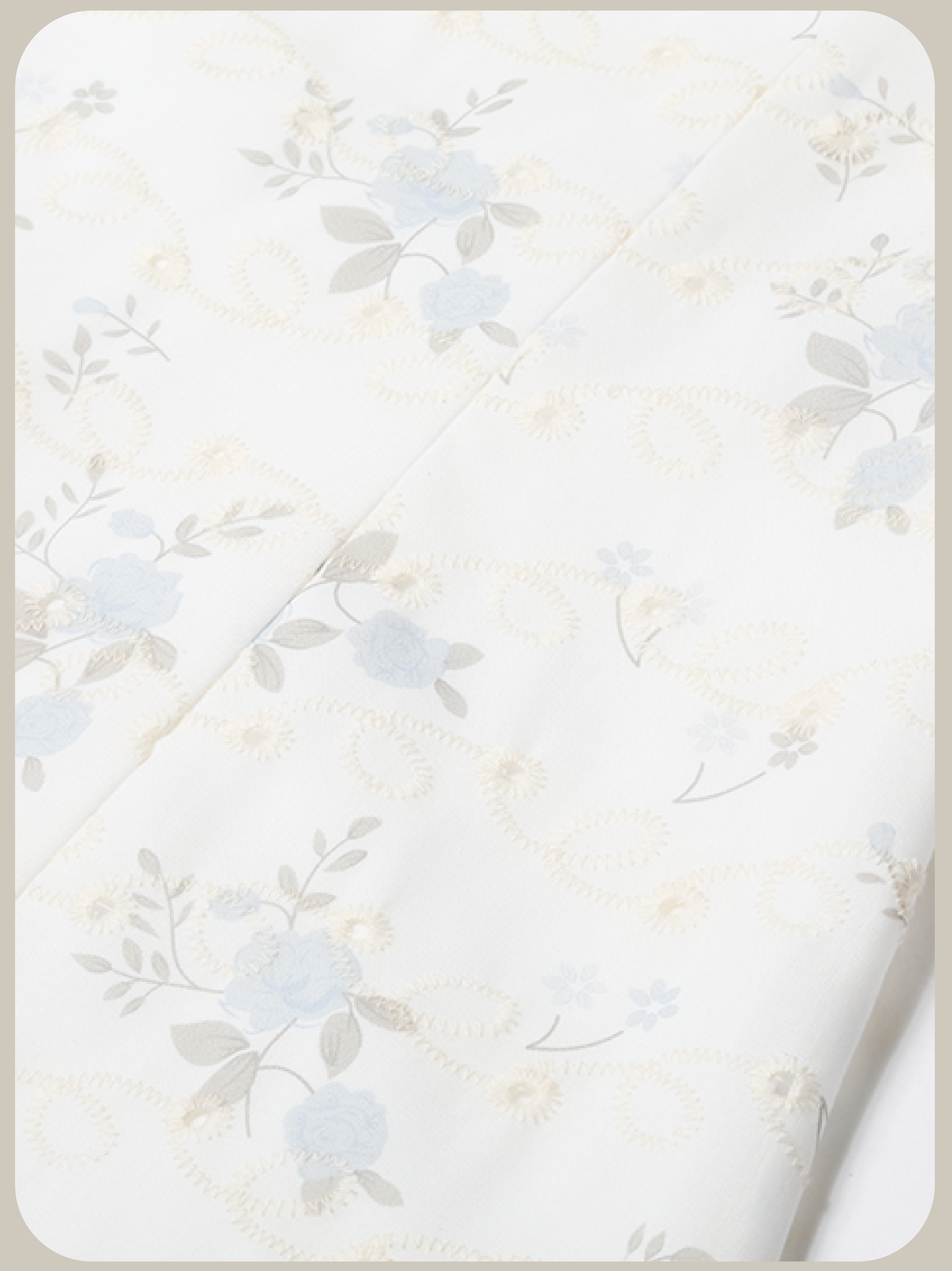 Floral Motif Waisted One Piece/花柄ウエストワンピース