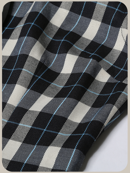 Sailor Collar Plaid Sweet Dress/セーラーカラーチェック柄スウィートワンピース