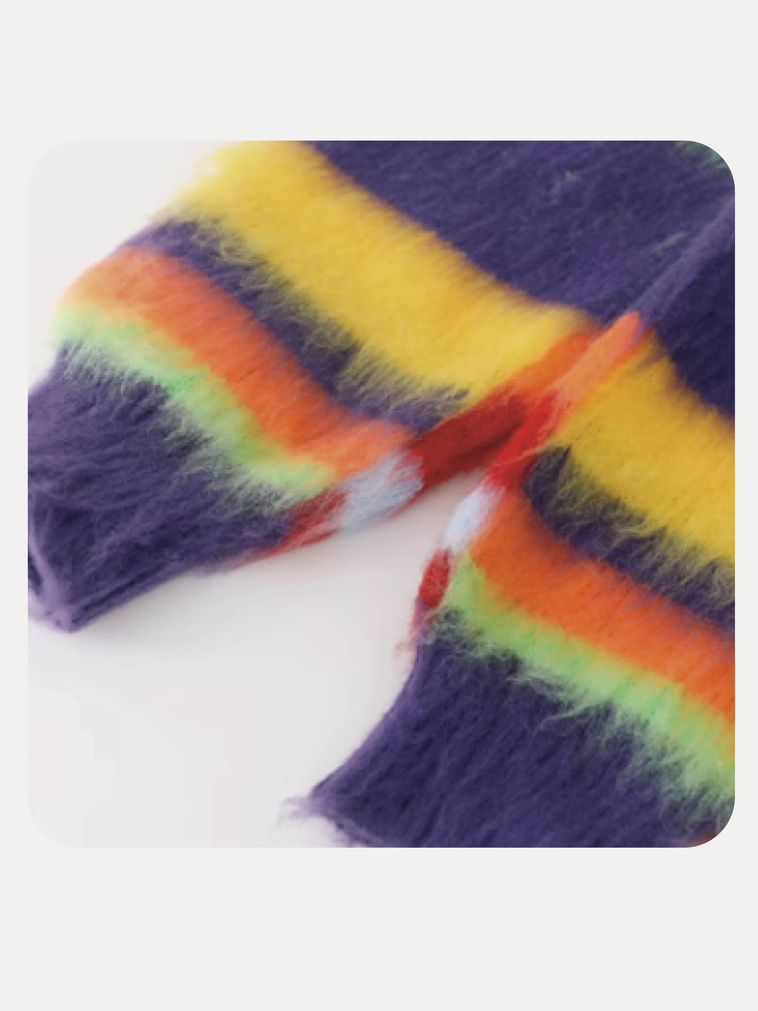 Rainbow Color Stripe Knit Set Up 