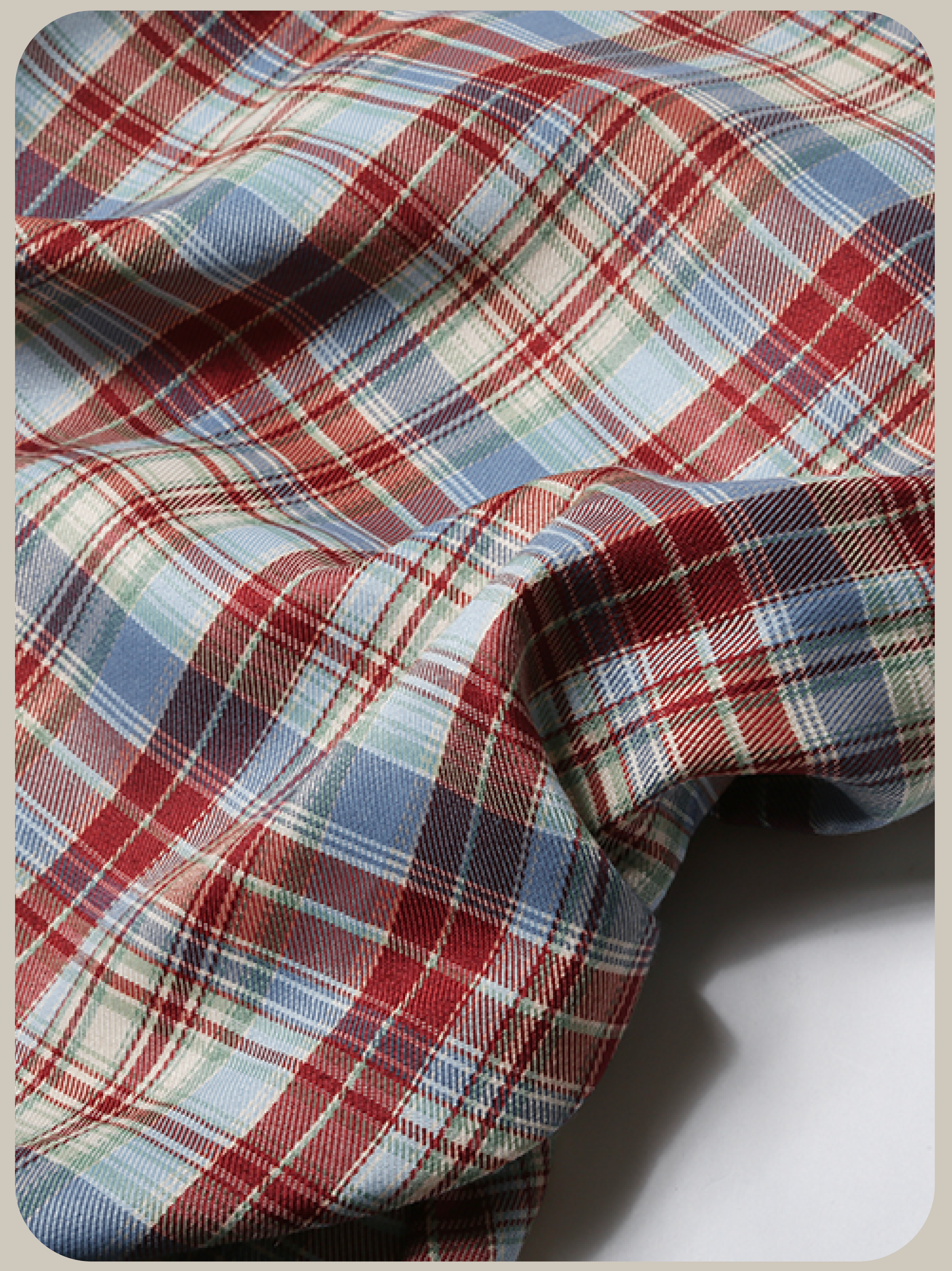Red Plaid Puff Cami Dress/レッドチェック柄パフキャミワンピース