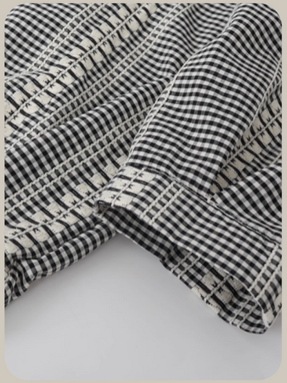 Lace Brat Check Shirt Set-Up/レースブラットチェックシャツセットアップ