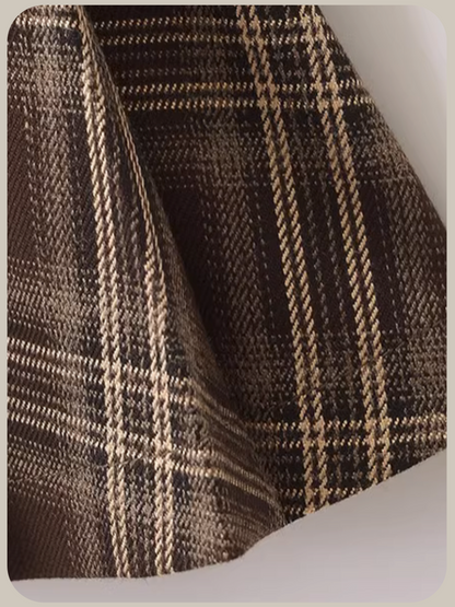 Double Belt Plaid Skirt/ダブルベルトチェック柄スカート