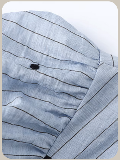Asymmetry Dots Puff Shirt/アシンメトリードットパフシャツ
