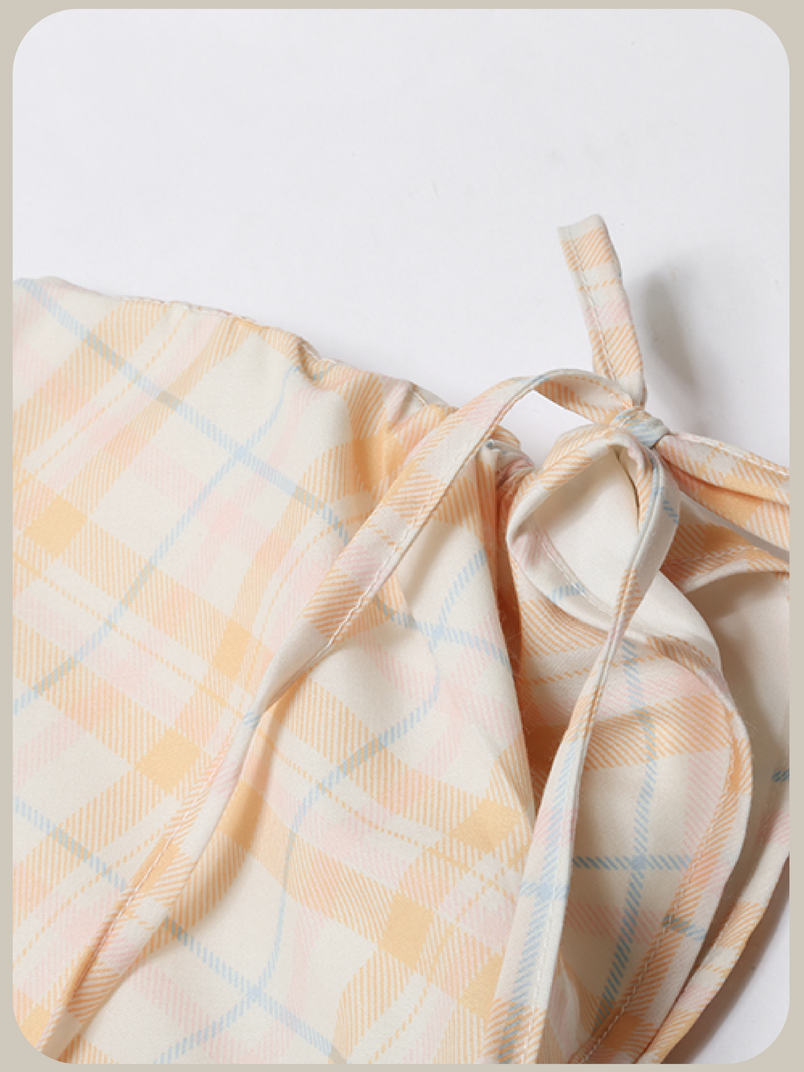 Plaid Gather Balloon One Piece/チェック柄ギャザーバルーンワンピース