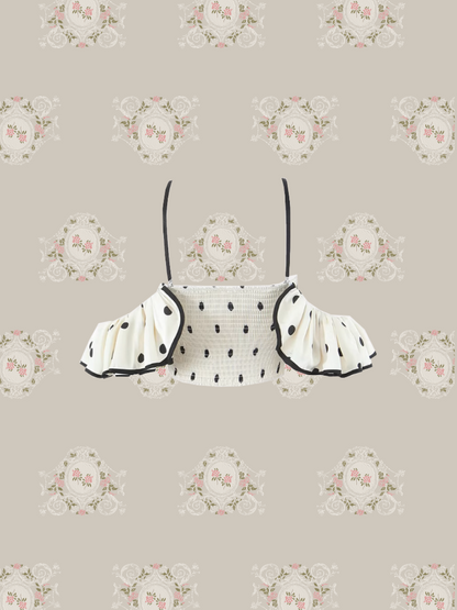 French Piping Dots Cami/フレンチパイピングドットキャミソール