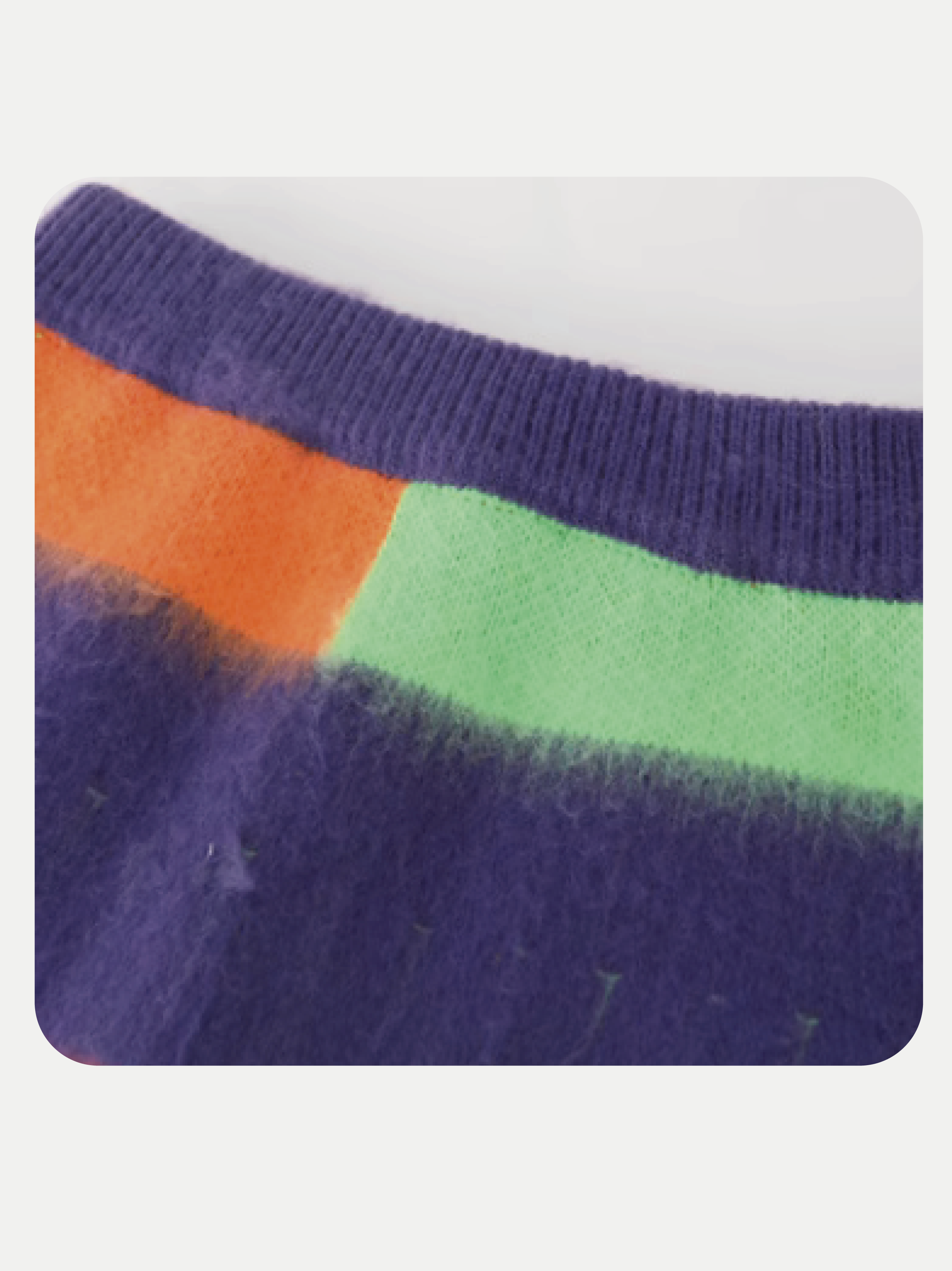 Rainbow Color Stripe Knit Set Up