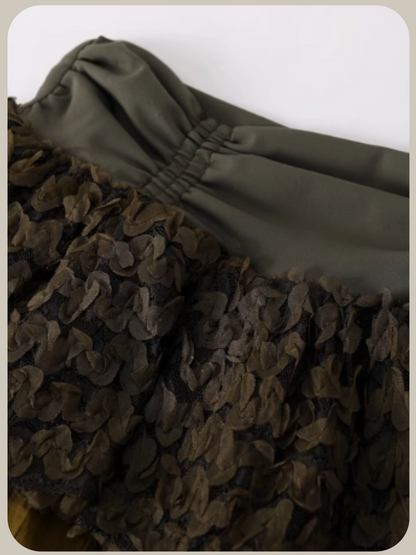 Emboss Layer Ruffle Skirt/エンボスレイヤーフリルスカート