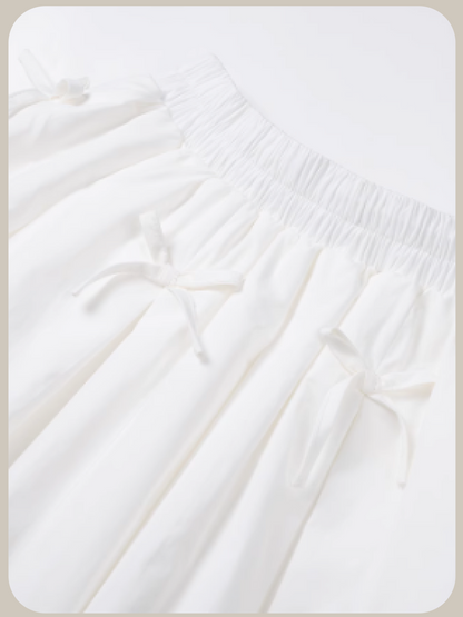 Sweet Ribbon Applique Balloon Vest Set Up/スイートリボンアップリケバルーンベストセットアップ