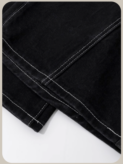Lace Piping Wide Denim Pants/レースパイピングワイドデニムパンツ