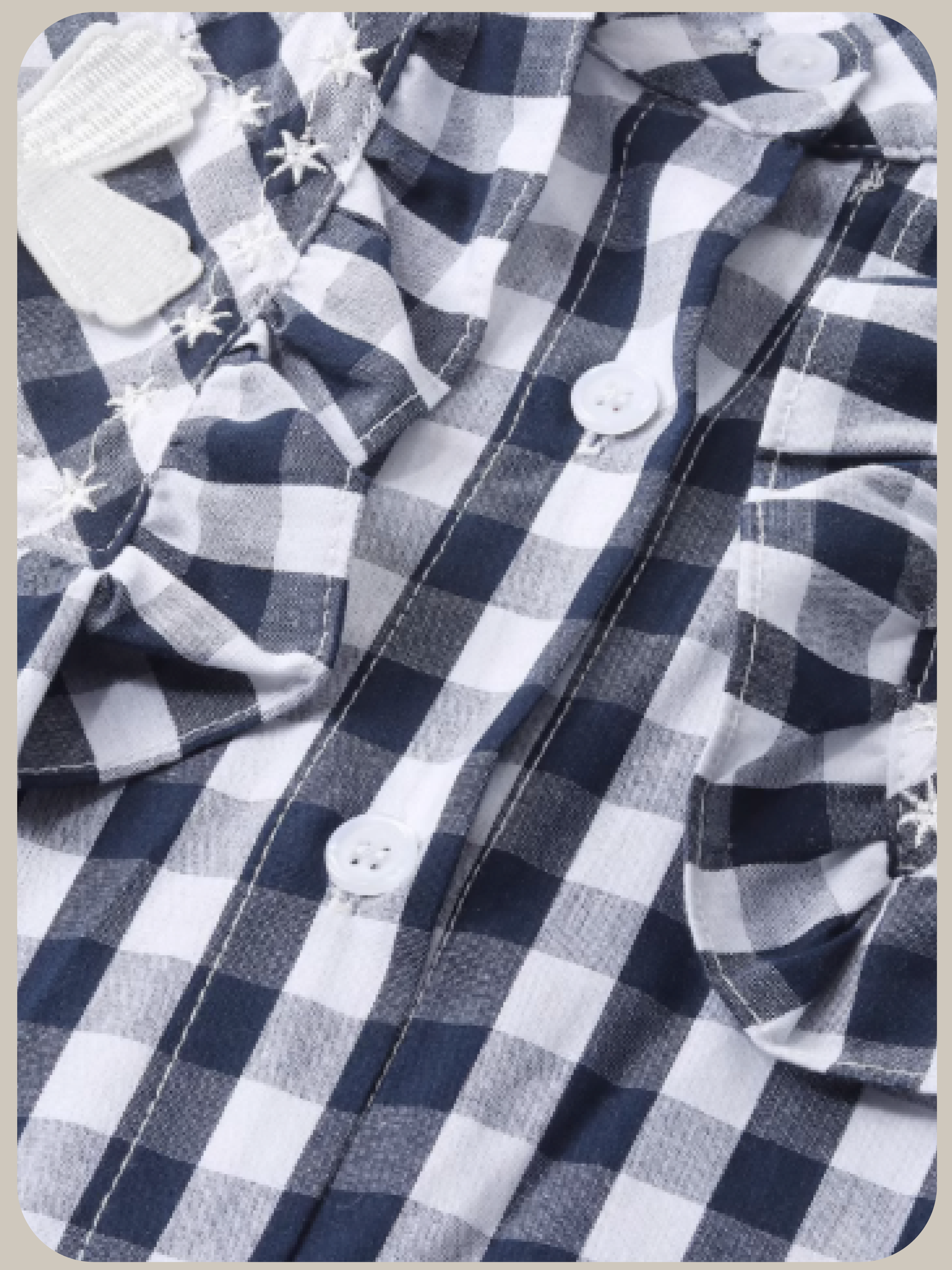 Doll Collar Plaid Blouse/ドールカラーチェックブラウス