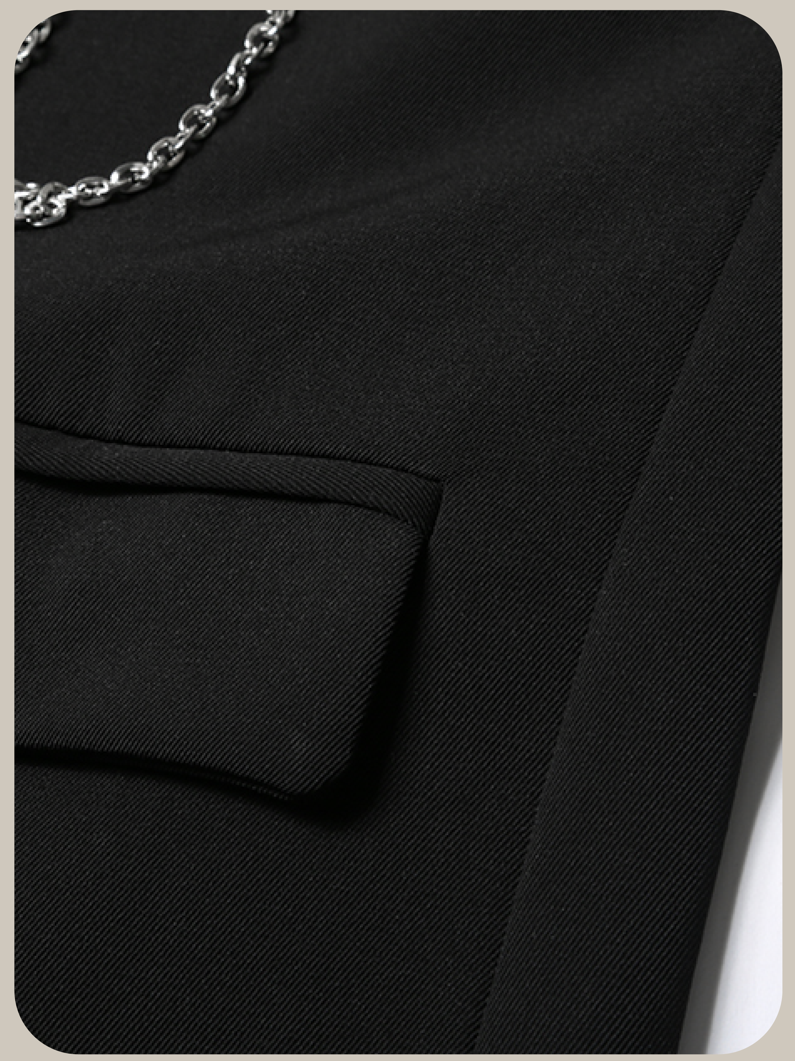 Metal Chain Deco Jacket/メタルチェーンデコジャケット