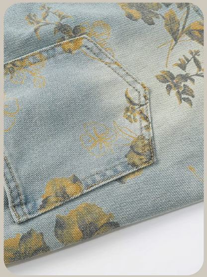 Botanical Denim Skirt/ボタニカルデニムスカート