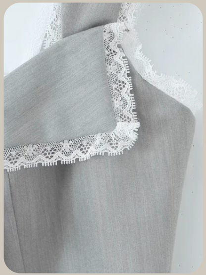 French Lace Up Cami Top/フレンチレースアップキャミソールトップ