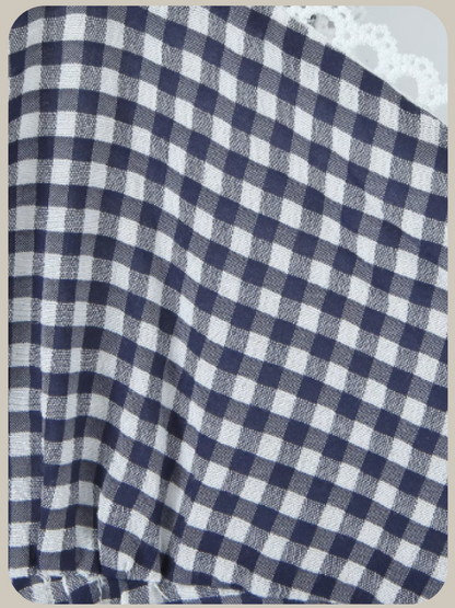 Peplum Check Vest Top/ペプラムチェックベストトップス