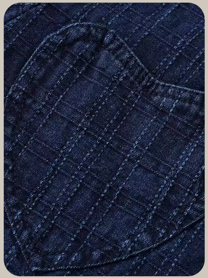 Heart Pocket Denim Pants Set Up/ハートポケットデニムセットアップ