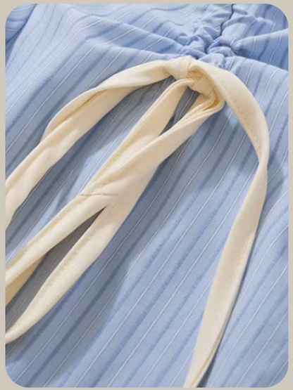 Sweet Ribbon Stripe Shirt/スイートリボンストライプシャツ