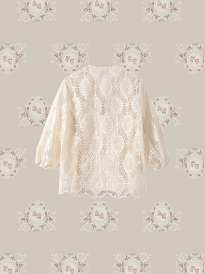 French Lace Blouse Set Up/フレンチレースブラウスセットアップ