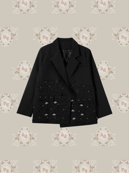 Crystal Beads Deco Jacket/クリスタルビーズデコジャケット