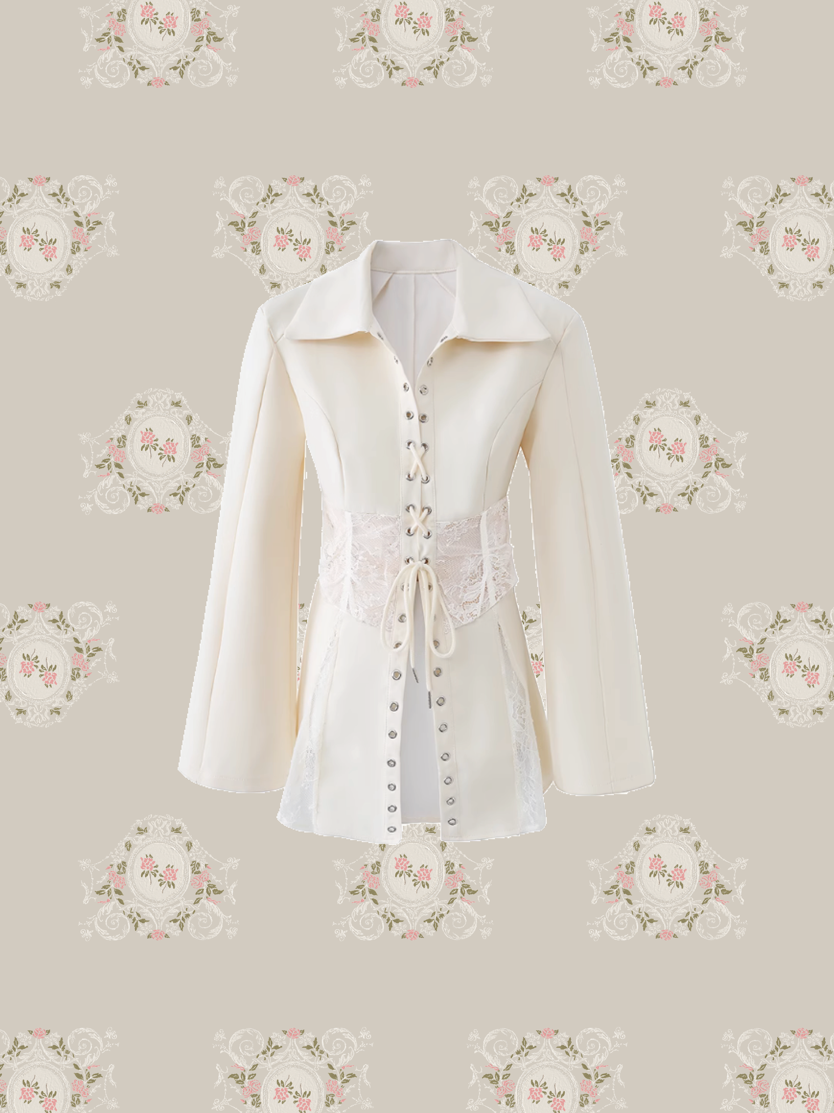 Romantic Lace Up Jacket/ロマンティックレースアップジャケット