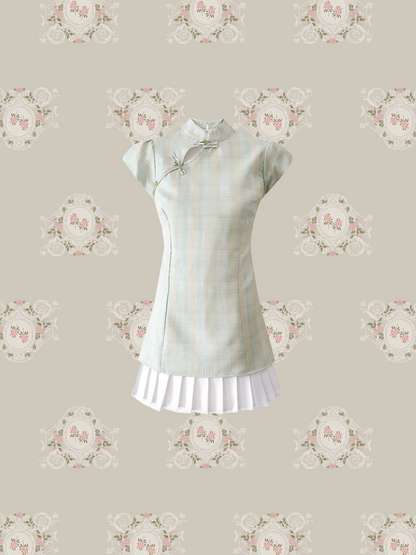 Fresh Color Pleats China Dress/フレッシュカラープリーツチャイナドレス
