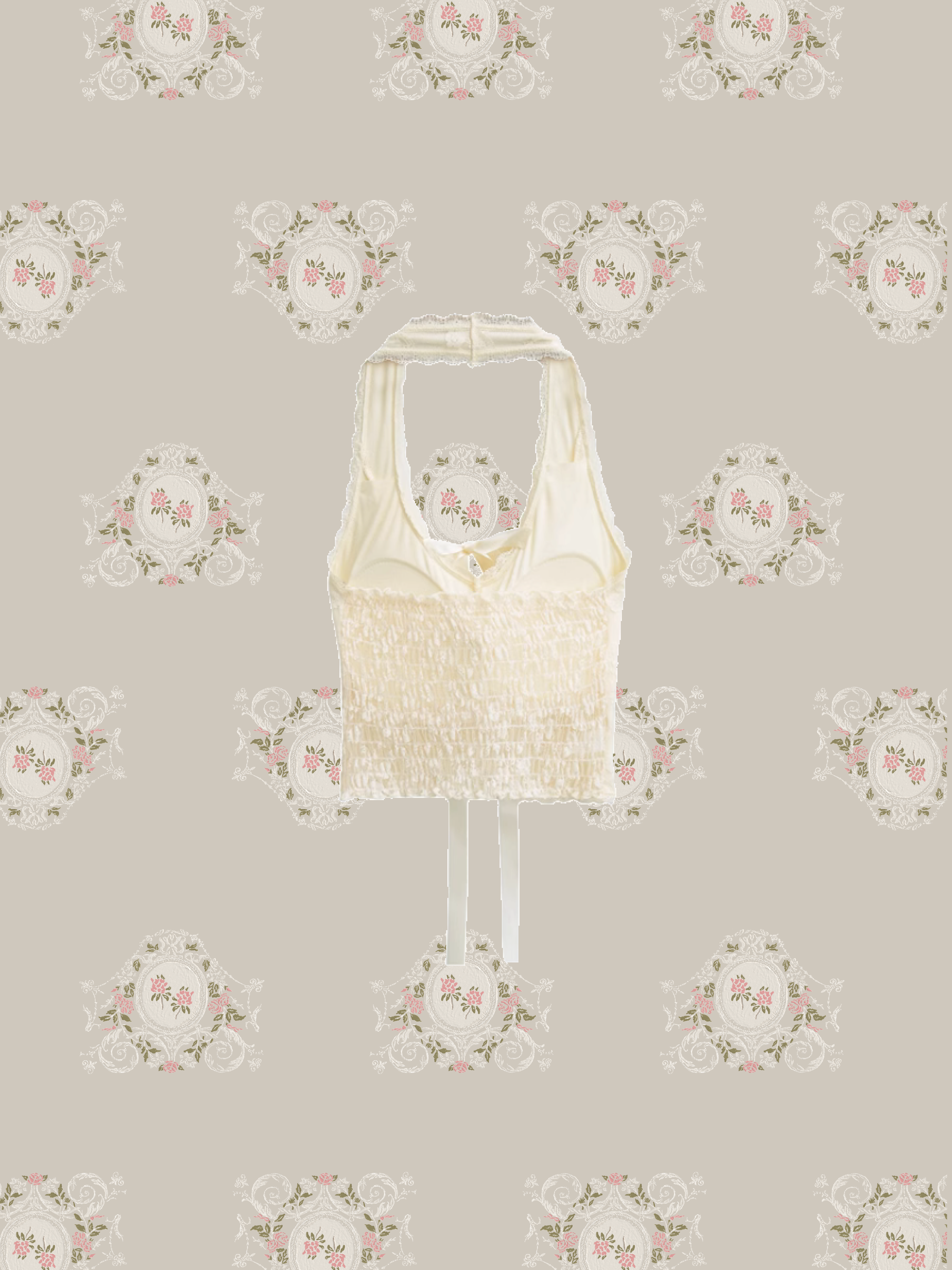 Romantic Lace Halter Top/ロマンティックレースホルタートップ