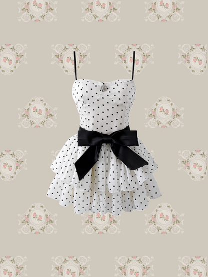 Princess Dots Ribbon Cami Dress/プリンセスドットリボンキャミワンピース
