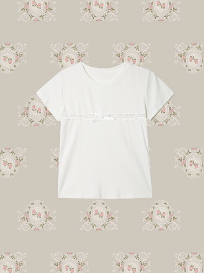 Single Lace Band T/シングルレースバンドTシャツ
