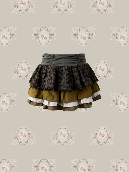 Emboss Layer Ruffle Skirt/エンボスレイヤーフリルスカート