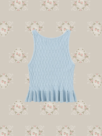 Baby Blue Summer Knit Cami 