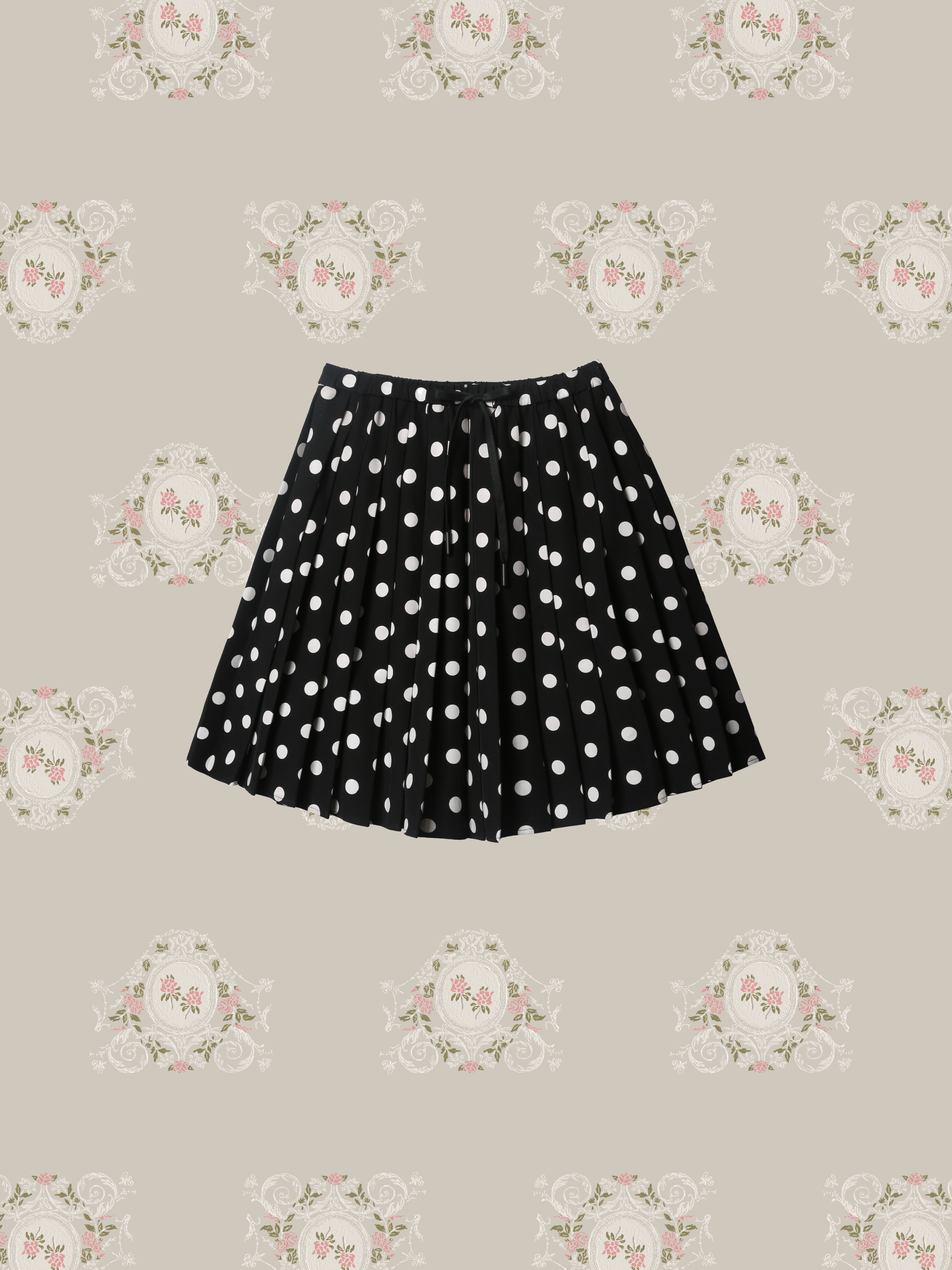Dots Pleats Skirt/ドットプリーツスカート