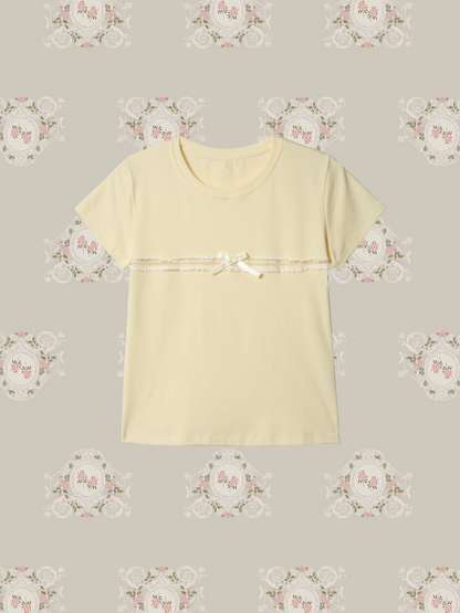 Single Lace Band T/シングルレースバンドTシャツ