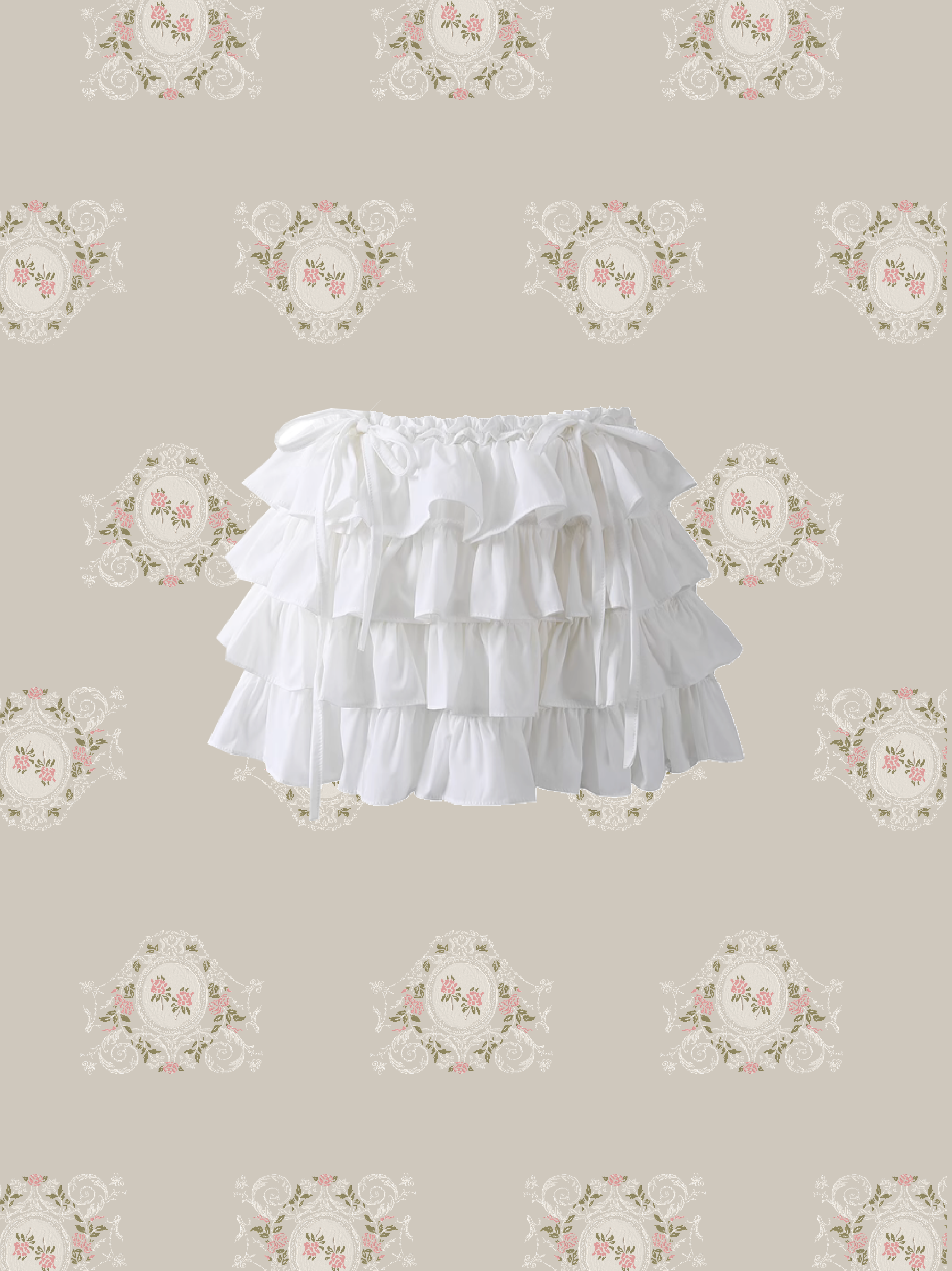Sweet Ruffle Ribbon Skirt/スイートなフリルリボンスカート