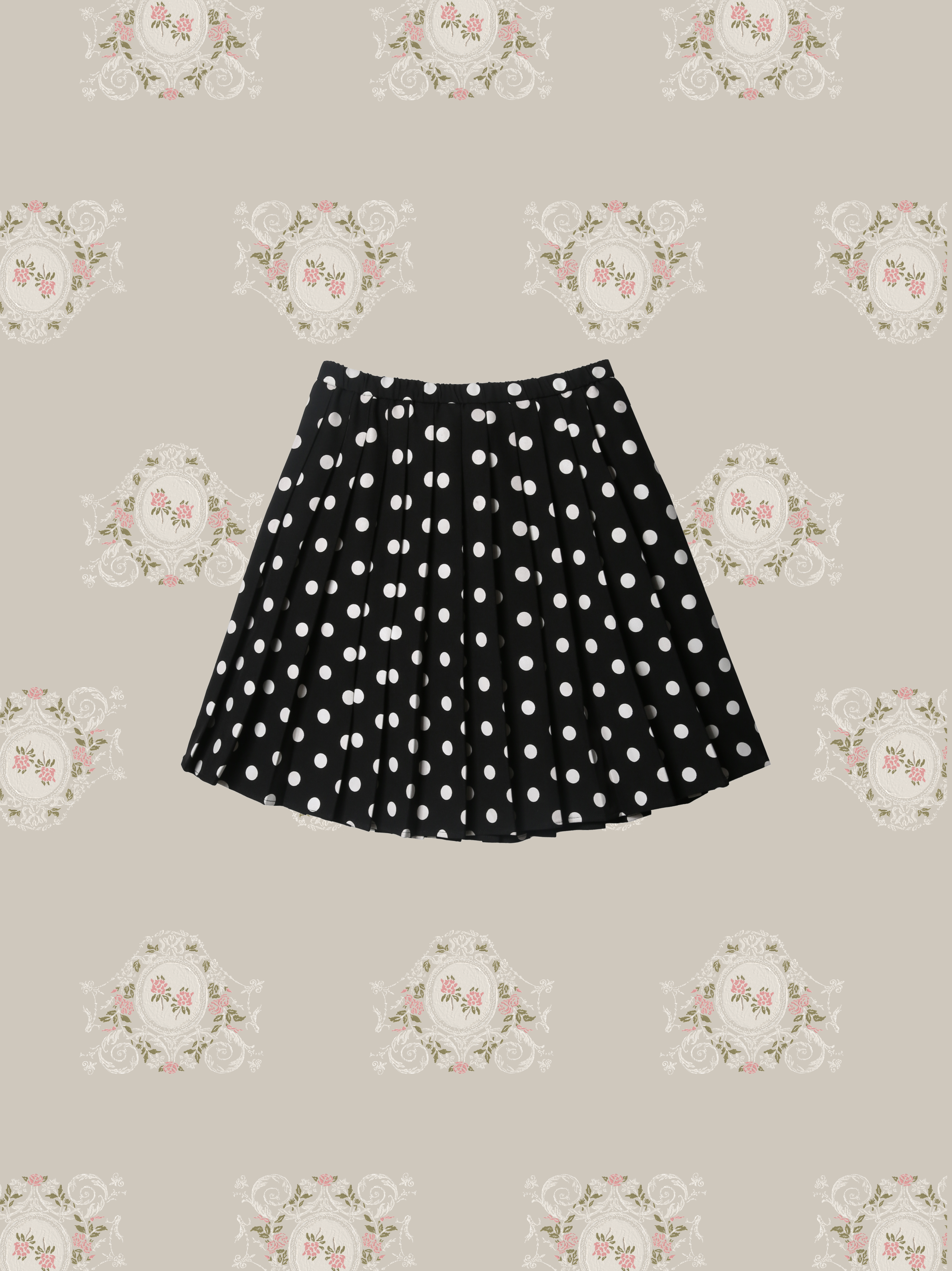 Dots Pleats Skirt/ドットプリーツスカート