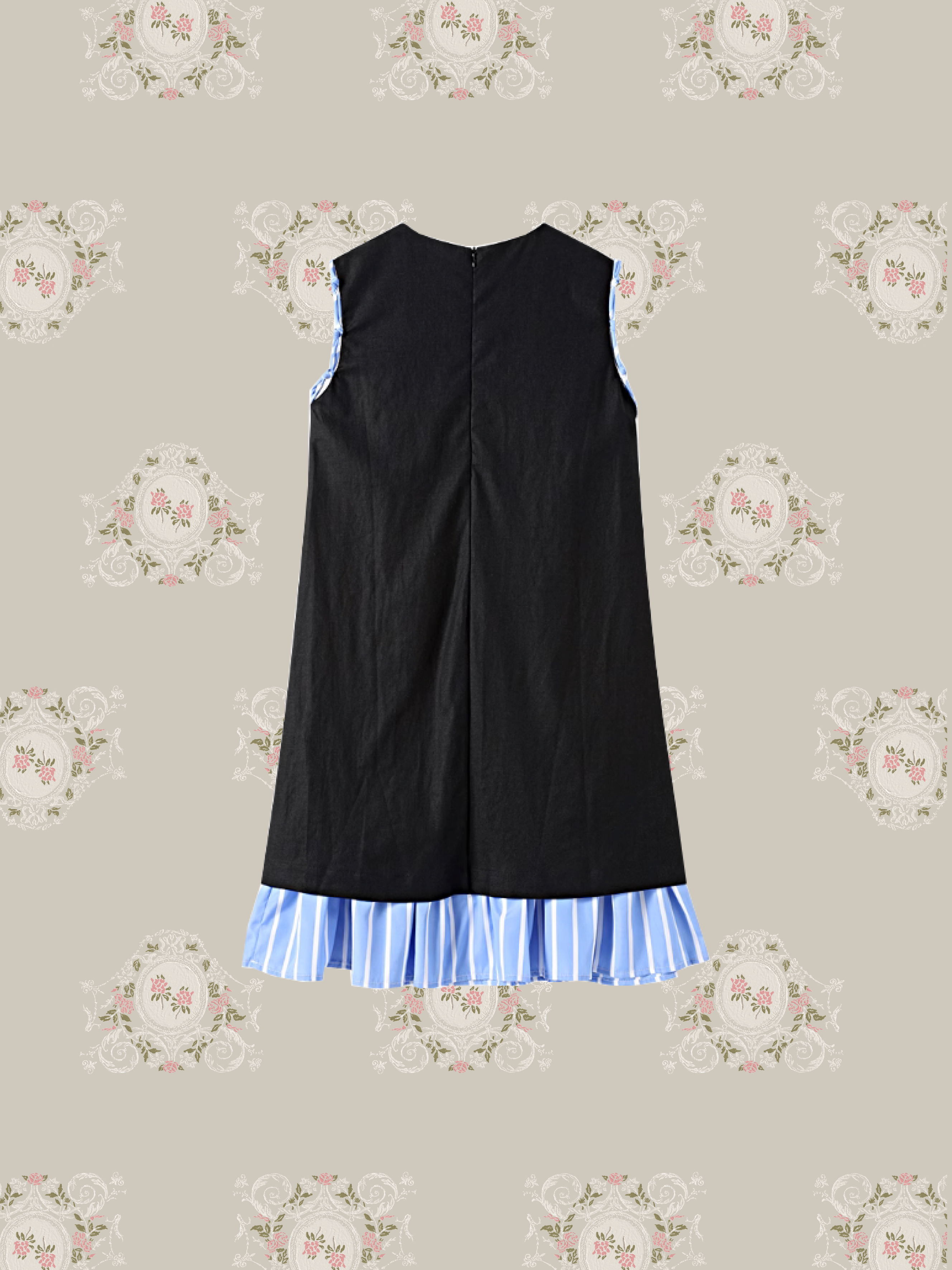 Stripe Stitching Vest Dress/ストライプステッチベストドレス