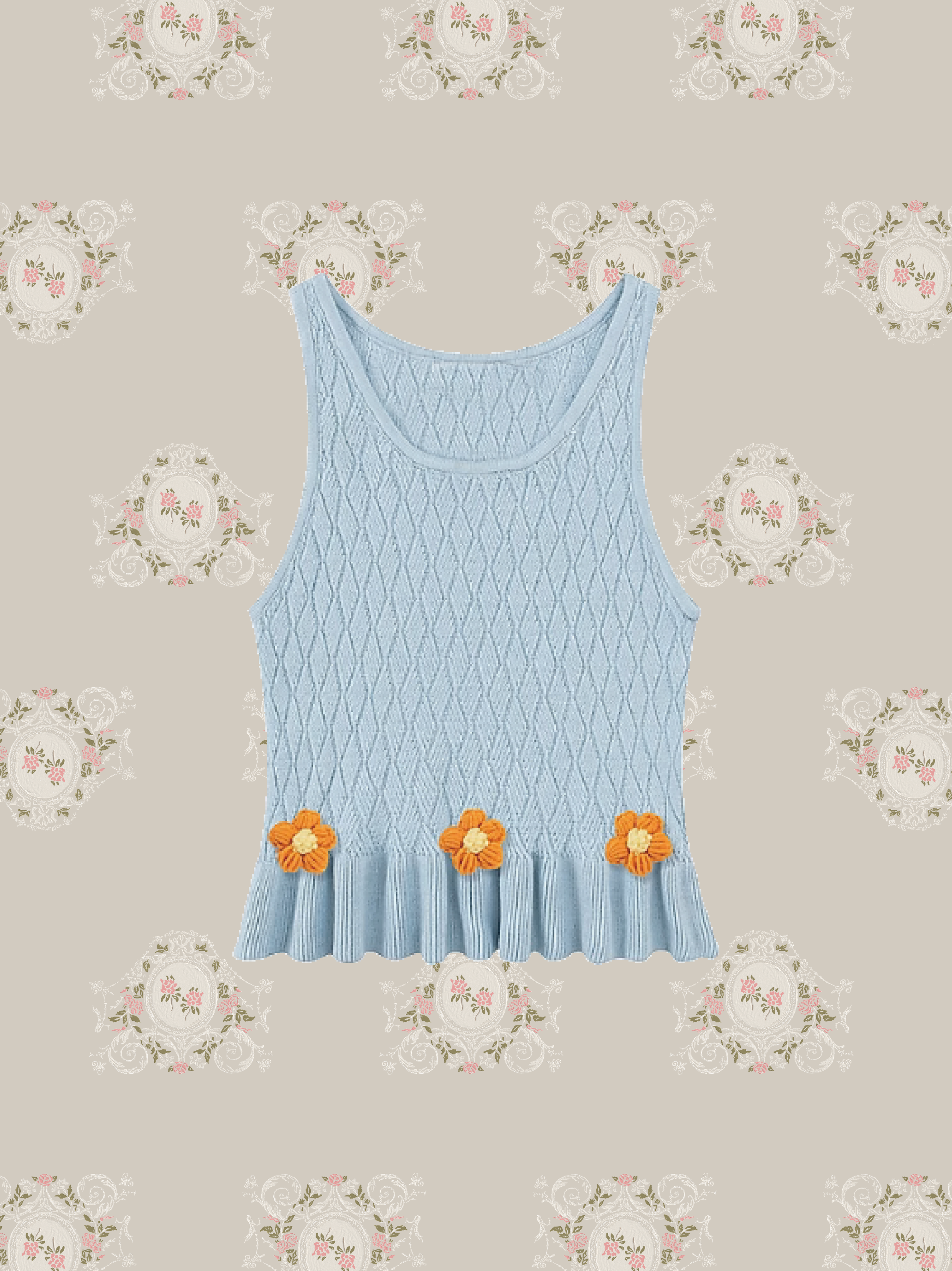 Baby Blue Summer Knit Cami 