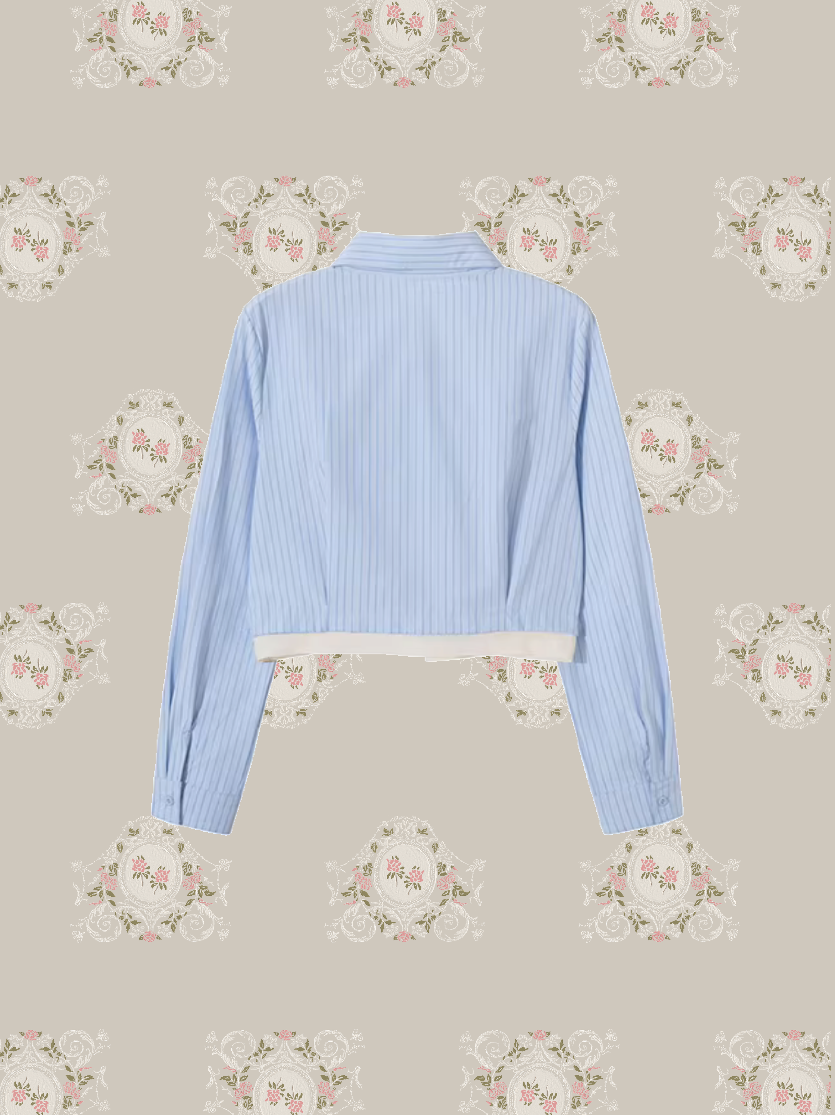 Sweet Ribbon Stripe Shirt/スイートリボンストライプシャツ