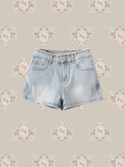 Cute Lace Deco Denim Pants/キュートレースデコデニムパンツ