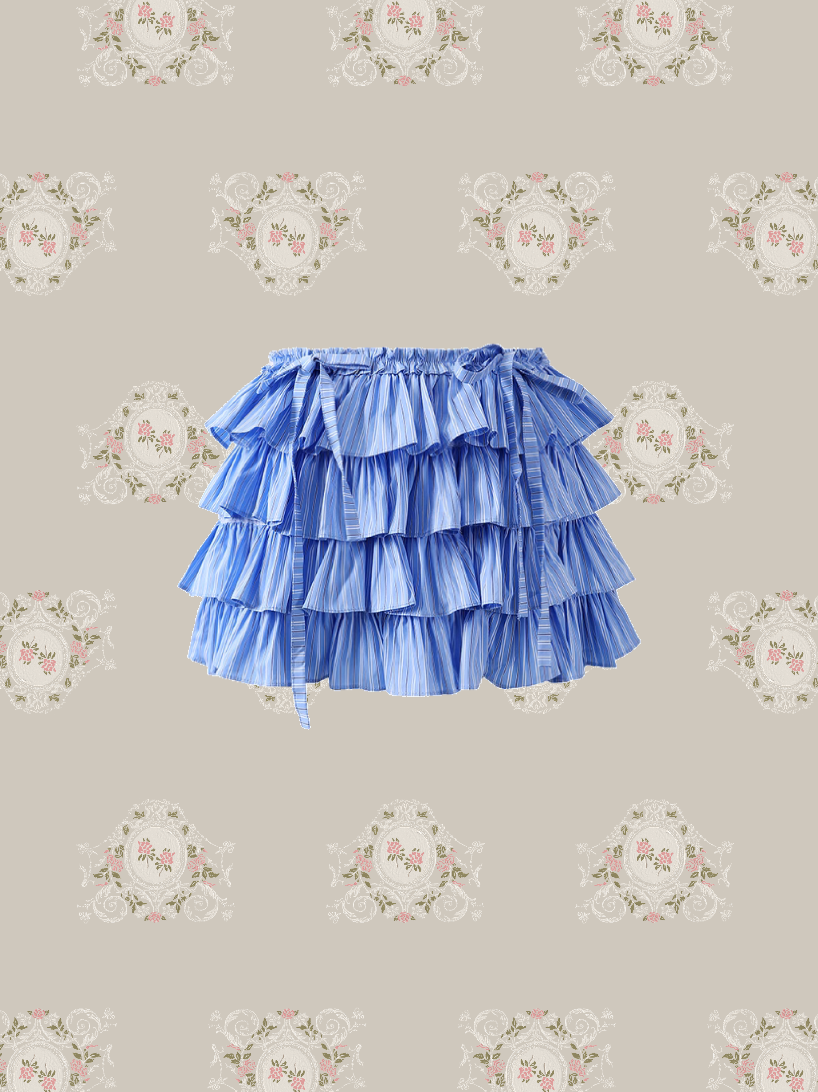 Sweet Ruffle Ribbon Skirt/スイートなフリルリボンスカート