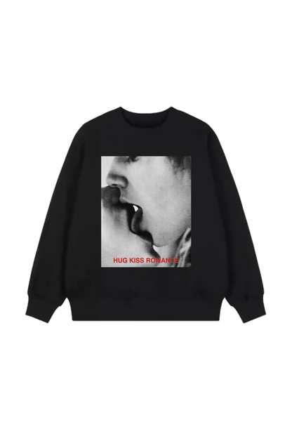 PRE ORDER / HUG KISS ROMANCE 'KISS' Sweater BK 