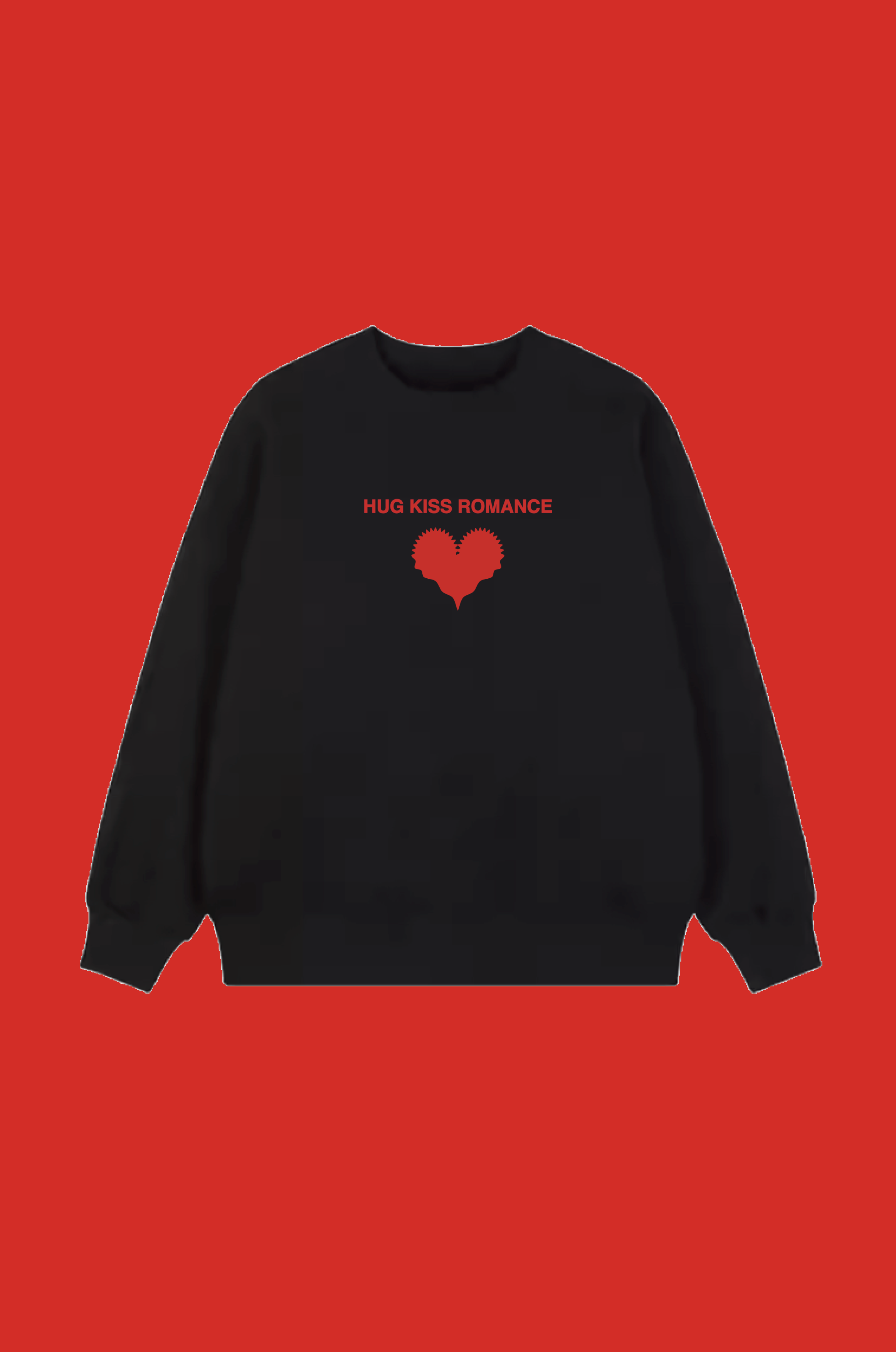 PRE ORDER / HUG KISS ROMANCE 'HEART' Sweater BK 