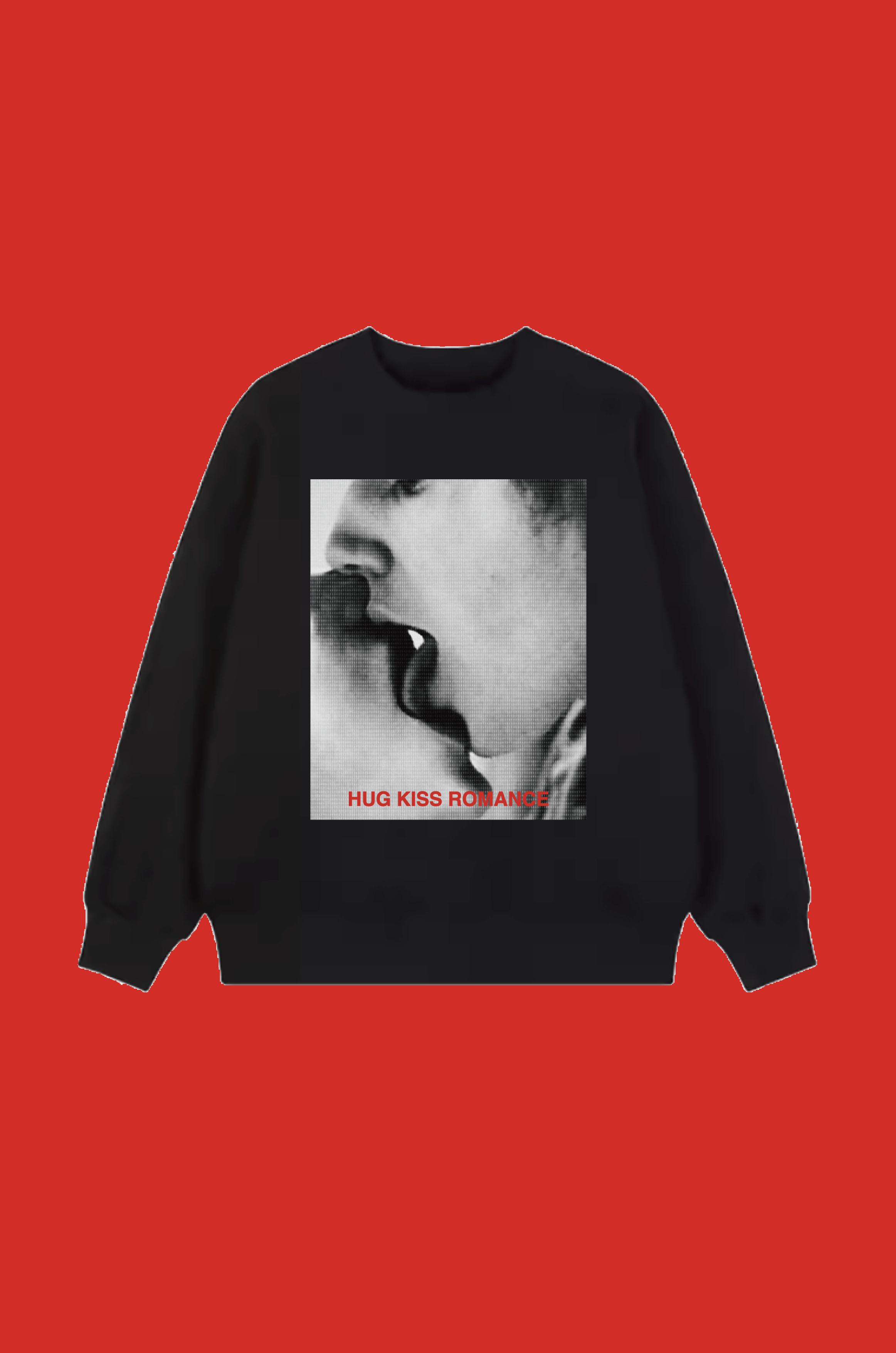 PRE ORDER / HUG KISS ROMANCE 'KISS' Sweater BK