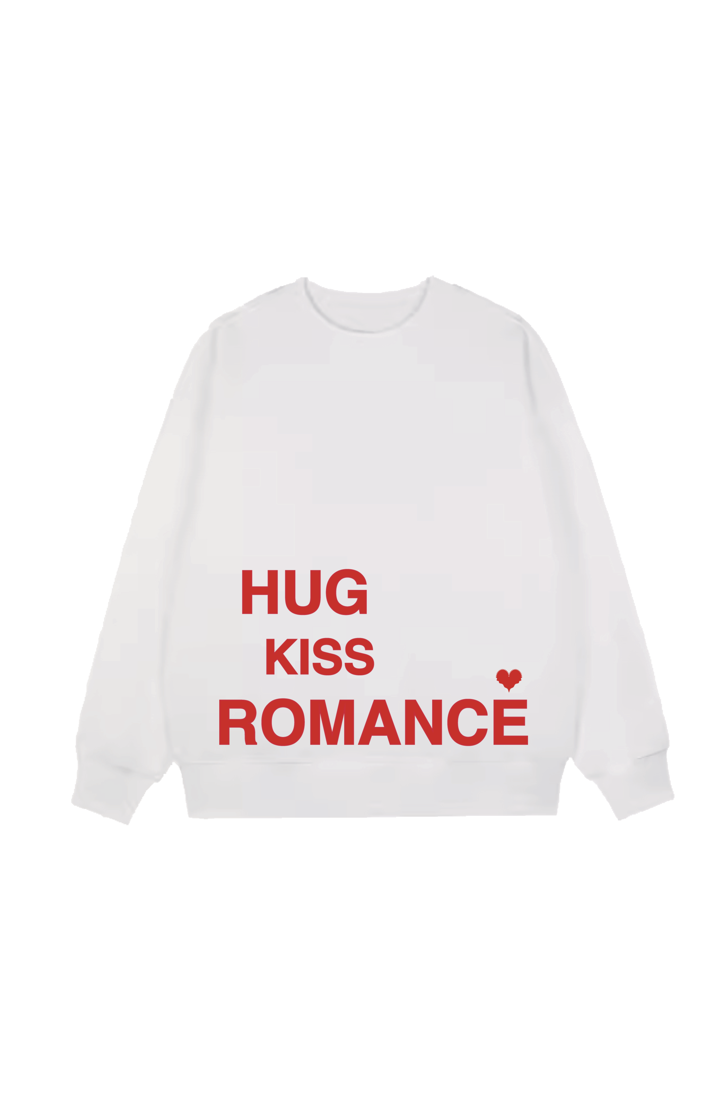 PRE ORDER / HUG KISS ROMANCE 'Red Logo' Sweater WH 