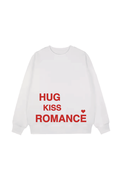 PRE ORDER / HUG KISS ROMANCE 'Red Logo' Sweater WH 