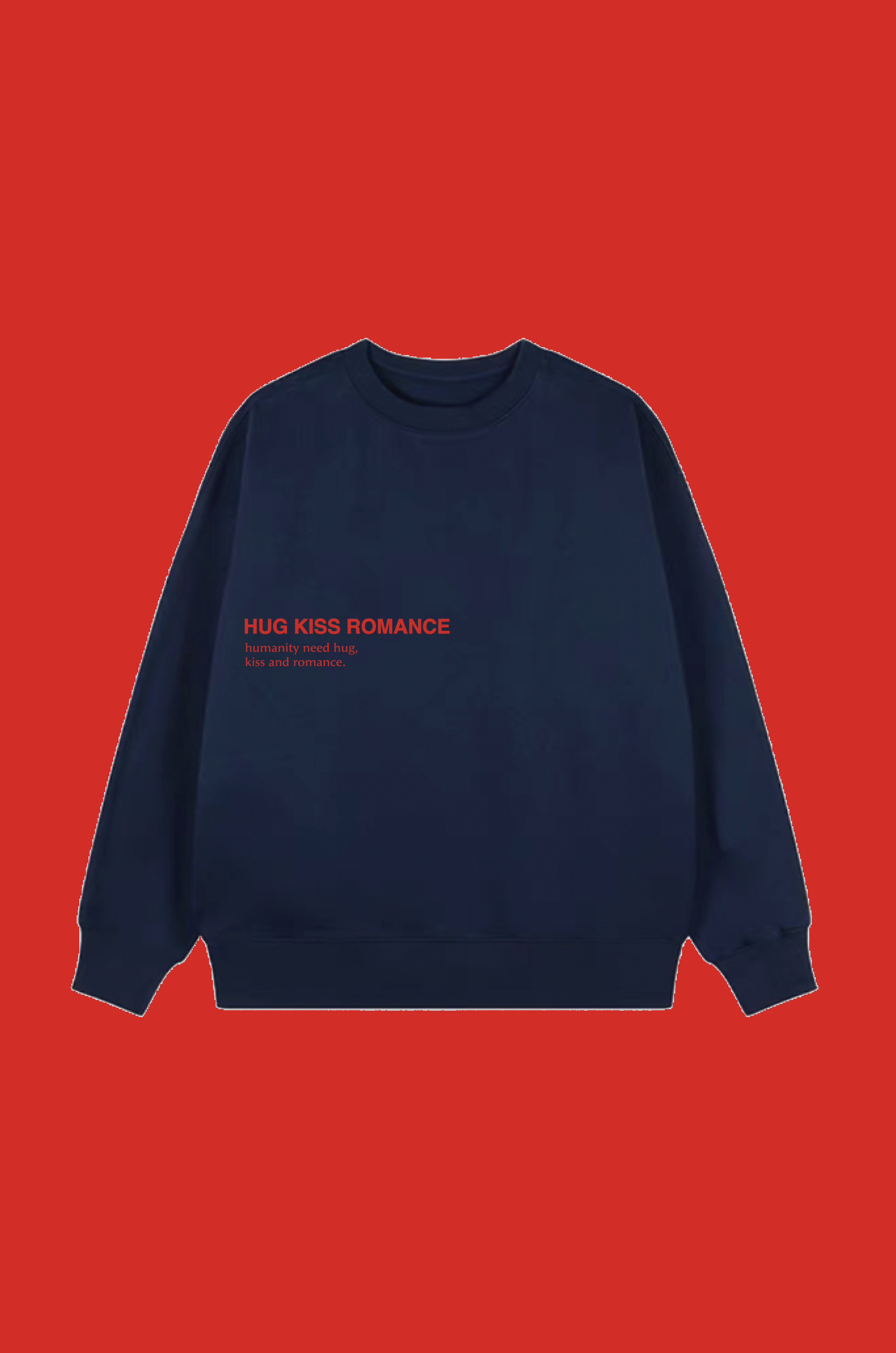 PRE ORDER / HUG KISS ROMANCE 'Red Slogan' Sweater NV