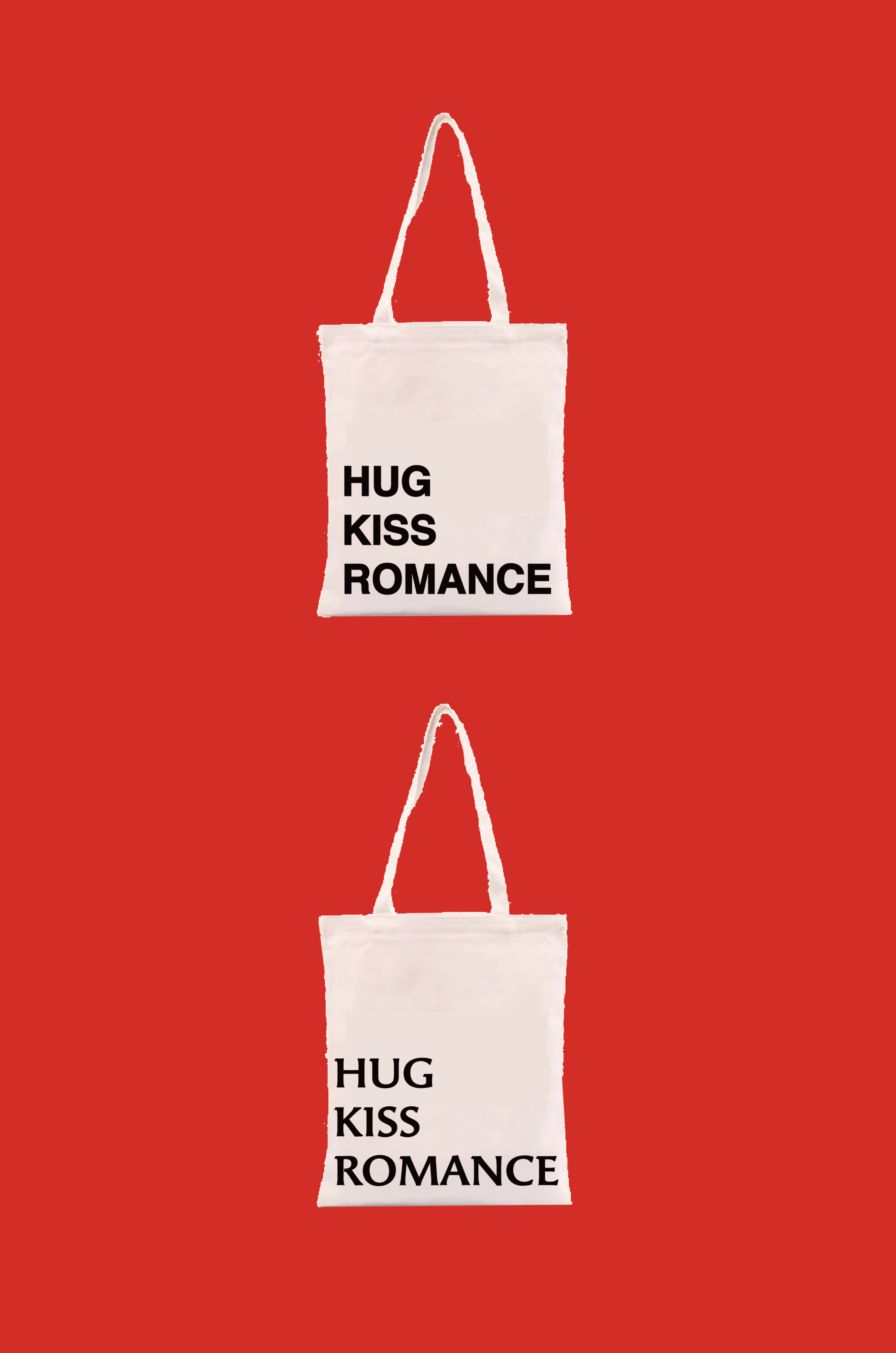 PRE ORDER / HUG KISS ROMANCE 'Black Logo' Bag IO 